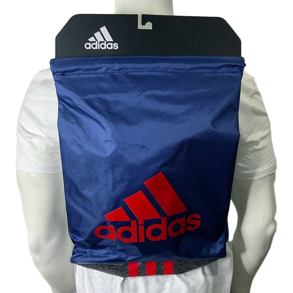 adidas Other - NWT ADIDAS AUTHENTIC BURST II SCHOOL SPORT MEN'S BLUE GRAY SACKPACK BACKPACK